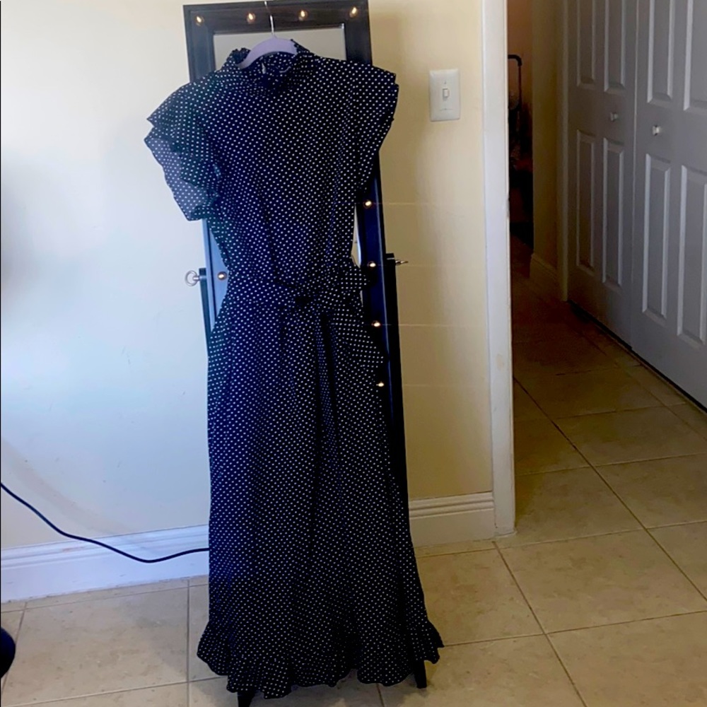 Long Polka Dot Dress